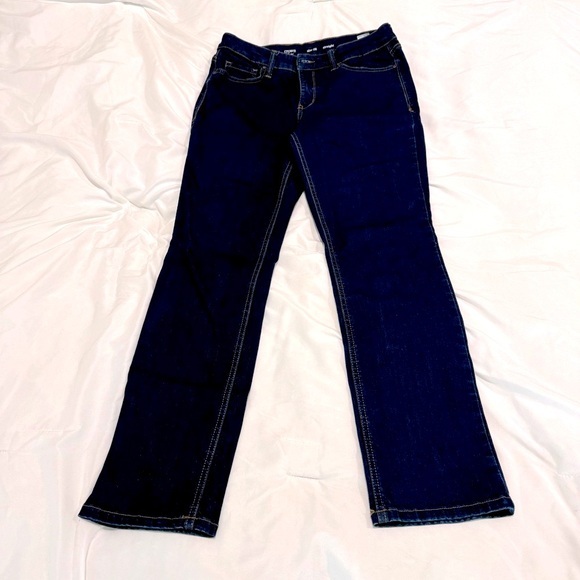 crown & ivy Denim - Crown & Ivy Straight Leg Dark Denim Jeans Size 6R